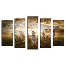 Load image into Gallery viewer, 5 piece Wall Paintings Home Decorative Modern horse Art combination Paintings for home creative idea decor No framed!
