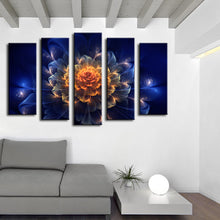 Load image into Gallery viewer, 5 piece Wall Paintings Home Decorative Modern Abstract flower Art combination Paintings for Sale No framed!
