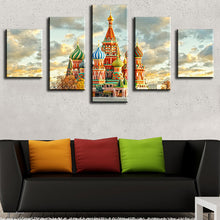 Load image into Gallery viewer, 5 Piece moscow-kremlin Modern Home Wall Decor Canvas Picture Art HD Print WALL Painting Set of 5 Each Canvas Arts Unframe
