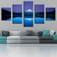 Load image into Gallery viewer, 5 Piece mountain lake reflection Modern Home Wall Decor Canvas Picture Art Print WALL Painting Set of 5 Each Canvas Arts Unframe
