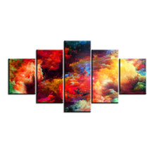 Load image into Gallery viewer, 5 pc Set colorful abstract cloud NO FRAME Oil Painting Canvas Prints Wall Art Pictures For Living Room Decorations
