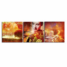 Load image into Gallery viewer, Large size 3pcs Print Oil Painting Wall painting MUSIC SOULS Decorative Wall Art Picture For Living Room paintng No Frame
