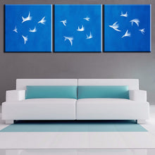 Load image into Gallery viewer, 3 Piece Canvas Wall Art Prints for Home Decoration Wall Picture Some birds fly on the sky oil painting print on canvas no framed
