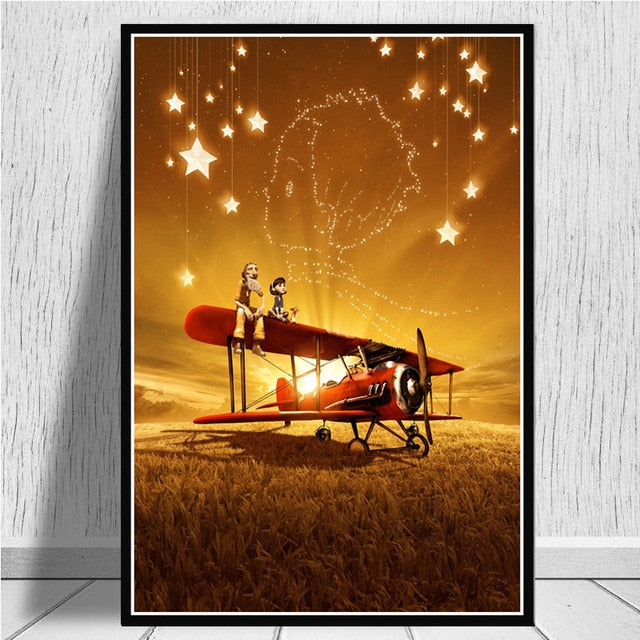 Canvas Painting Wall Artwork Printed Home Decoration The Little Prince Movie Modular Pictures Nordic Style Poster Children Room