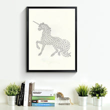 Load image into Gallery viewer, Geometric Unicorn Canvas Art Print Poster, Wall Pictures for Home Decoration, Wall decor FA221-12
