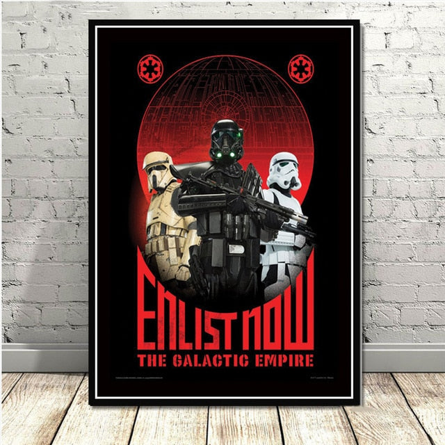 Canvas Pictures Home Decoration Nordic Style Painting Star Wars Classic Movie Wall Art HD Printed For Living Room Poster Modular
