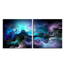 Load image into Gallery viewer, 2pcs set NO FRAME Printed Blue Cloud Oil Painting Canvas Prints Wall Painting For Living Room Decorations wall picture art
