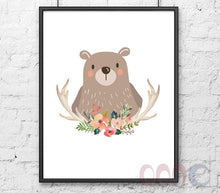 Load image into Gallery viewer, Cartoon Bear Canvas Art Print Poster, Wall Pictures for Home Decoration, Wall Decor FA238-2
