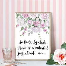 Load image into Gallery viewer, Bible Verse Canvas Art print Poster, Wall Decoration Bible Verse, Rose Flowers Wall Picture CM030-1
