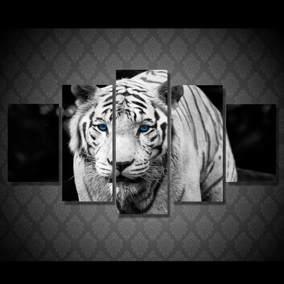 HD Printed White Tiger Landscape Group Painting room decor print poster picture canvas Free shipping/ny-328
