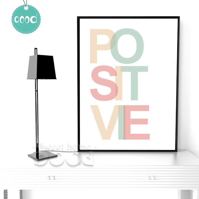 Positive Quote Canvas Art Print Painting Poster, Wall Picture for Home Decoration, Wall Decor YE131