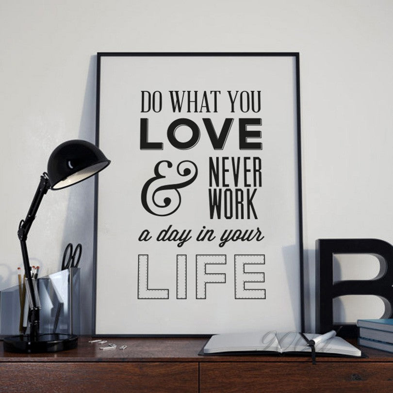 Love Quote Canvas Art Print Painting Poster, Wall Pictures for Home Decoration, Wall Decor FA357