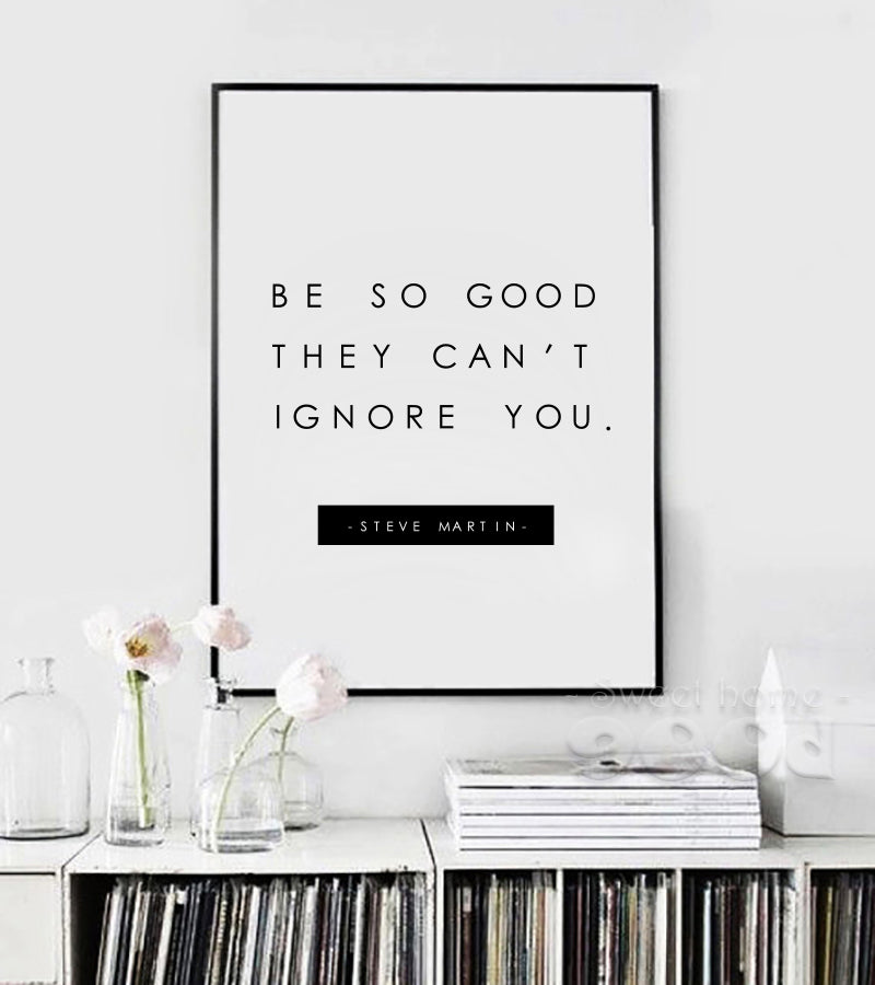 Inspiration Quote Canvas Art Print Poster,  Wall Pictures for Home Decoration, Giclee Print Wall Decor YE143