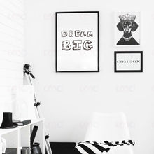 Load image into Gallery viewer, Cartoon Dream Big Quote Canvas Art Print, Wall Pictures Home Decoration, Painting Poster Frame not include YE002
