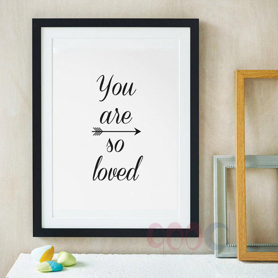 You Are Loved Quote Canvas Painting Poster, Wall Pictures For Home Decoration, Frame not include 218