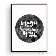 Load image into Gallery viewer, Inspiration Magic Quote Canvas Art Print Poster, Wall Pictures For Home Decoration, Giclee Print Wall Decor S015
