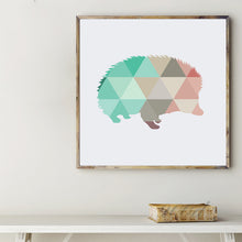 Load image into Gallery viewer, Geometric Hedgehog Canvas Art Print Painting Poster,  Wall Pictures for Home Decoration, Home Decor 237-28
