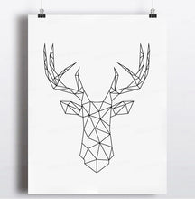 Load image into Gallery viewer, Geometric Deer Head Canvas Art Print Poster, Wall Pictures for Home Decoration, Wall decor FA221-8
