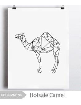 Geometric Camel Canvas Art Print Poster, Wall Pictures for Home Decoration, Wall decor FA221-10