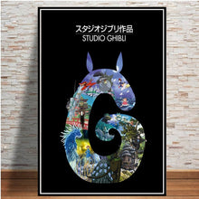 Load image into Gallery viewer, Home Decor Wall Art Canvas Painting Studio Ghibli Tribute Japan Anime Modern Prints Pictures Nordic Poster Living Room Modular
