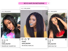 Load image into Gallery viewer, Brazilian Deep Curly Human Hair Wigs 360 Lace Frontal Wig Pre-Plucked Remy Lace Wigs 180% / 180% Density 8-24 inch Beyo Hair
