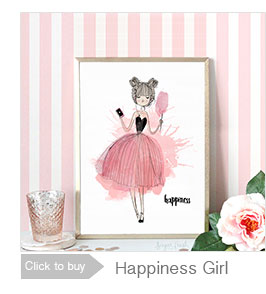 Watercolor Hug Girls Canvas Art Print Poster,  Wall Pictures for Girl Room Decoration, Giclee Wall Decor CM022-1