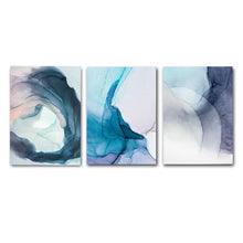 Load image into Gallery viewer, Abstract Canvas Painting Wall Art Blue Ink Bloom Art Print Watercolor Nordic Poster Decoration Wall Pictures For Living Room

