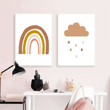 Load image into Gallery viewer, Abstract Rainbow Nursery Quotes Children Poster Canvas Art Print Minimalist Wall Picture Painting Nordic Kid Baby Room Decor
