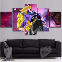 Load image into Gallery viewer, Hd Prints Picture Wall Artwork Modular 5 Pieces Dragon Ball Painting Animation Poster Canvas Living Room Home Decoration Framed
