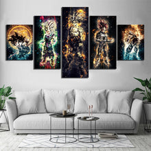 Load image into Gallery viewer, Home Decorative Canvas HD Print 5 Pieces Seven Dragon Ball Painting Modular Picture Wall Artwork Anime Poster for Bedroom Framed
