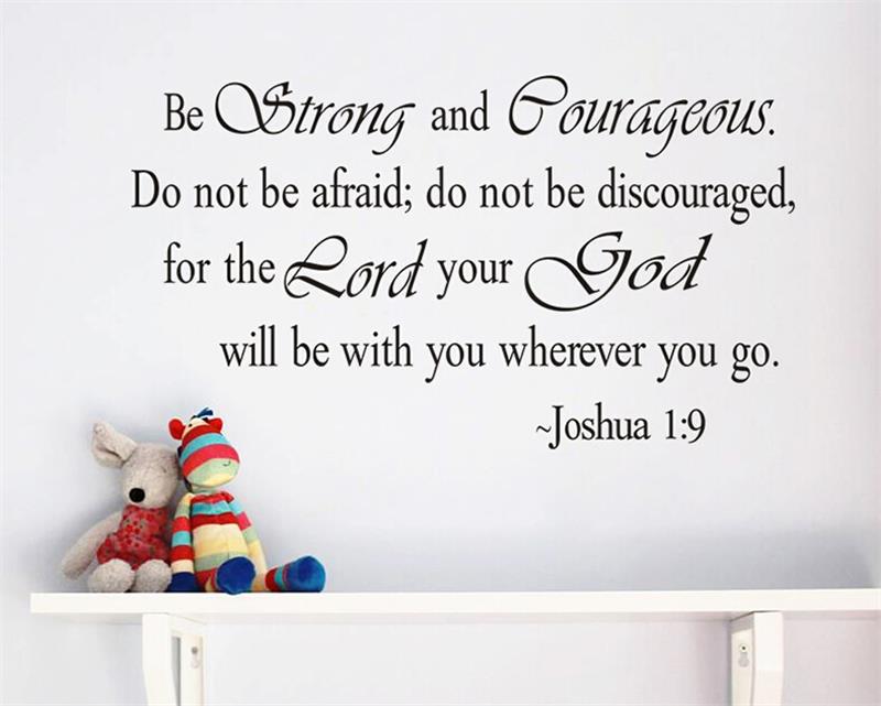 Christian Jesus Inspirational Quotes Vinyl Lettering Wall Stickers 8127 Decals for Living Bedroom Home Decoration English Quote