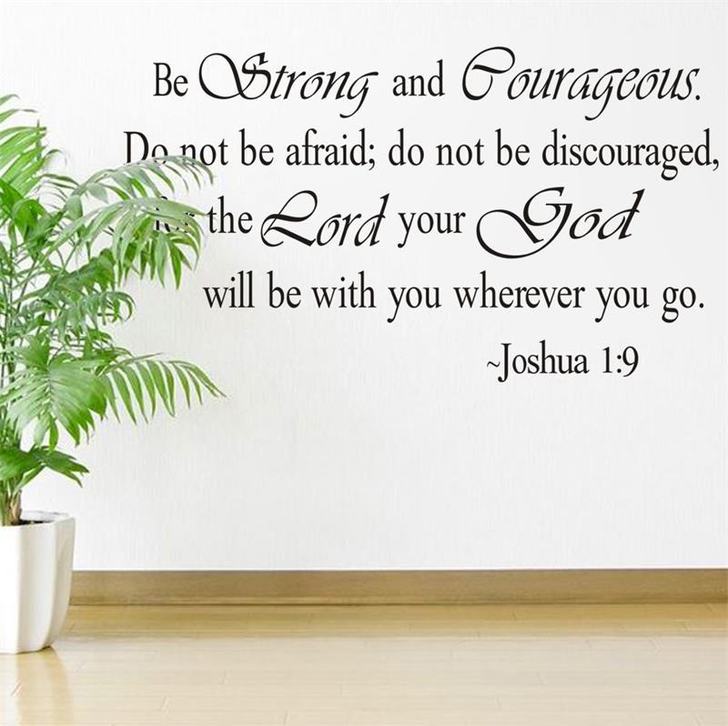 Christian Jesus Inspirational Quotes Vinyl Lettering Wall Stickers 8127 Decals for Living Bedroom Home Decoration English Quote