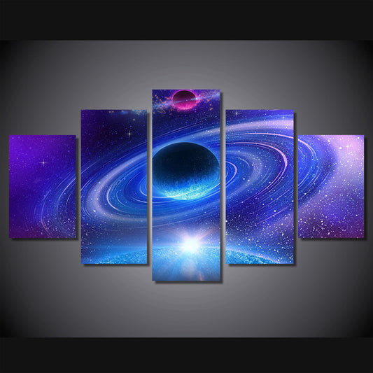 HD Printed Planet with rings Painting Canvas Print room decor print poster picture canvas Free shipping/ny-4961