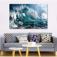 Load image into Gallery viewer, HD Printed Blue sea waves Painting Canvas Print room decor print poster picture canvas Free shipping/ny-5845
