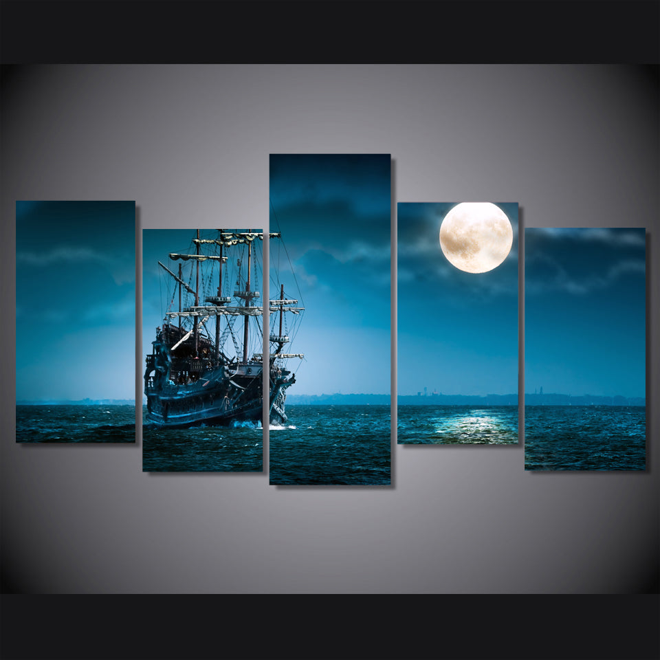HD Printed fantasy ship boat art ocean sea Painting Canvas Print room decor print poster picture canvas Free shipping/NY-5781