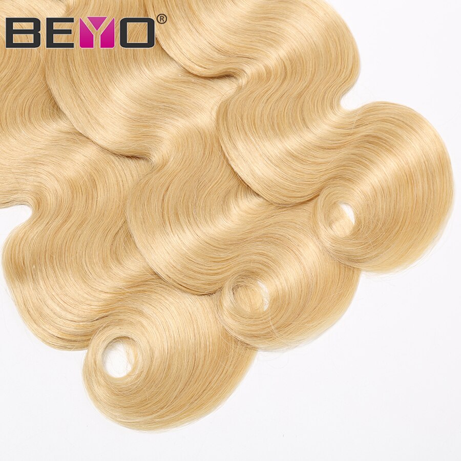 #613 Blonde Bundles Body Wave Brazilian Hair Weave Bundles 100% Human Hair Bundles Non Remy Hair Extensions Beyo Hair 10&#39;&#39;-24&#39;&#39;