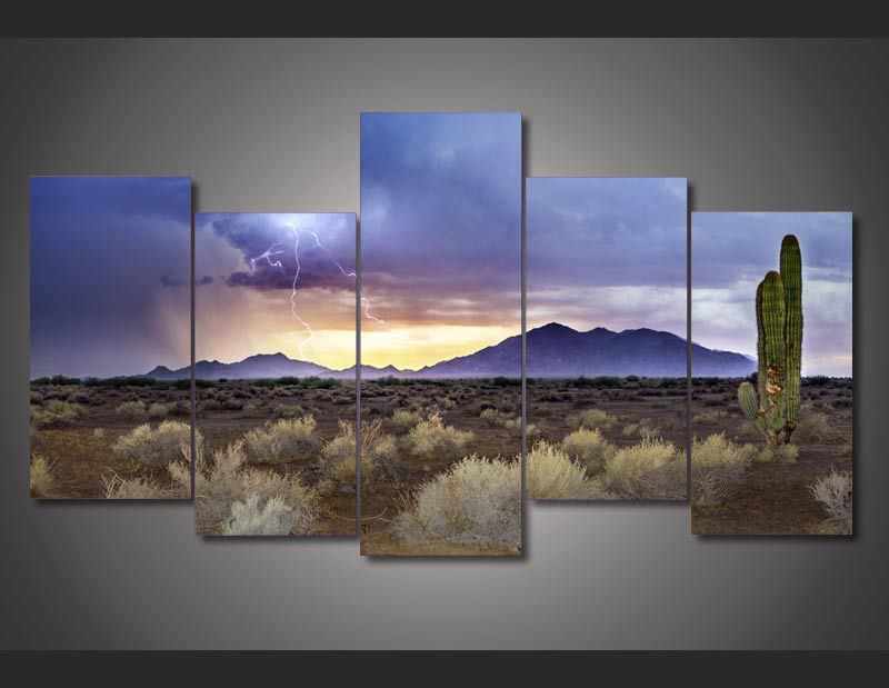 HD Printed arizona monsoon sunset Painting on canvas room decoration print poster picture canvas Free shipping/ny-1803