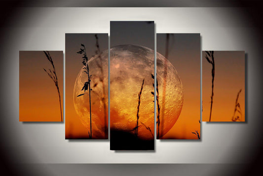 HD Printed Big Moon Painting Canvas Print room decor print poster picture canvas Free shipping/ny-2971