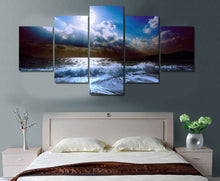 Load image into Gallery viewer, canvas art Printed moon moonlight night Wave Painting Canvas Print room decor print poster picture canvas Free shipping/NY-5727
