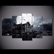 Load image into Gallery viewer, HD Printed Halloween haunted house full moon Painting Canvas Print room decor print poster picture canvas Free shipping/NY-5835
