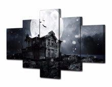 Load image into Gallery viewer, HD Printed Halloween haunted house full moon Painting Canvas Print room decor print poster picture canvas Free shipping/NY-5835
