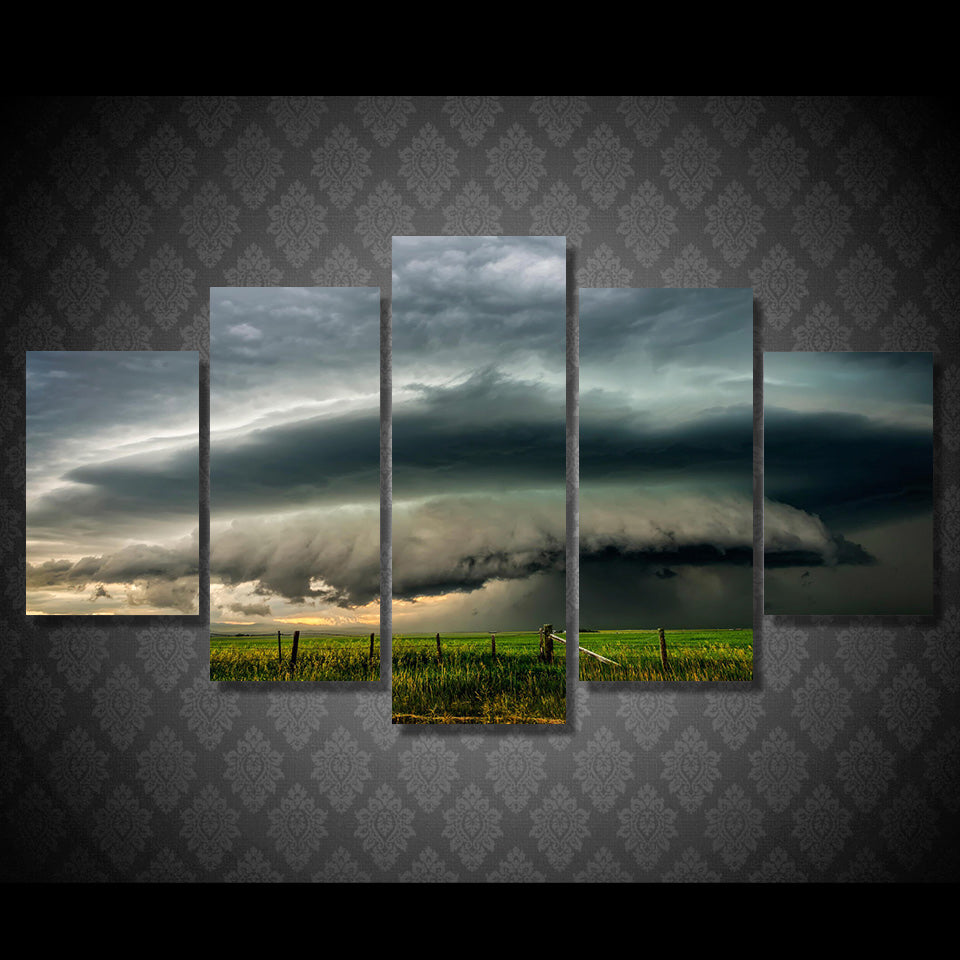 HD Printed Field dark clouds Painting Canvas Print room decor print poster picture canvas Free shipping/NY-5959