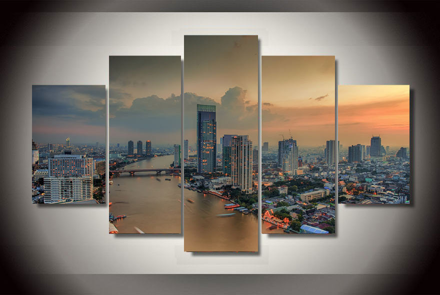 HD Printed bangkok tailand city Painting on canvas room decoration print poster picture canvas Free shipping/ny-2192