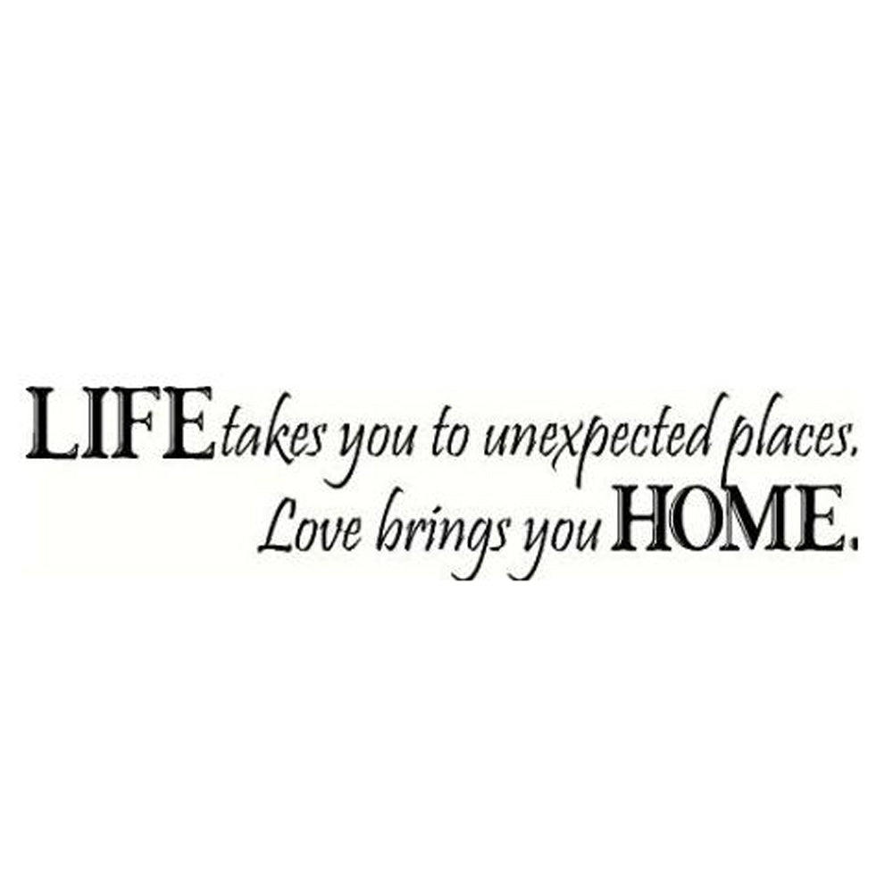 Love Brings You Home wall Quote wall decal decorative vinyl wall stickers Home Art Decoration 8081