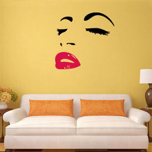 Load image into Gallery viewer, Hot Selling marilyn monroe quotes red lips wall stickers 8465 Home Decoration Wall Decals decorative wall paper
