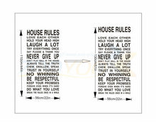 Load image into Gallery viewer, house rules Love Each Other Famous English family saying words decorative waterproof wall stickers decals
