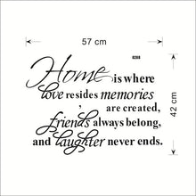 Load image into Gallery viewer, Home Love Decor Wall Sticker Bedroom living Room Friend Gift Decoration Wall Sticker 8268 Other Wall Art
