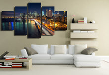 Load image into Gallery viewer, HD Printed  Brooklyn Bridge East River Painting Canvas Print room decor print poster picture canvas Free shipping/ny-5994
