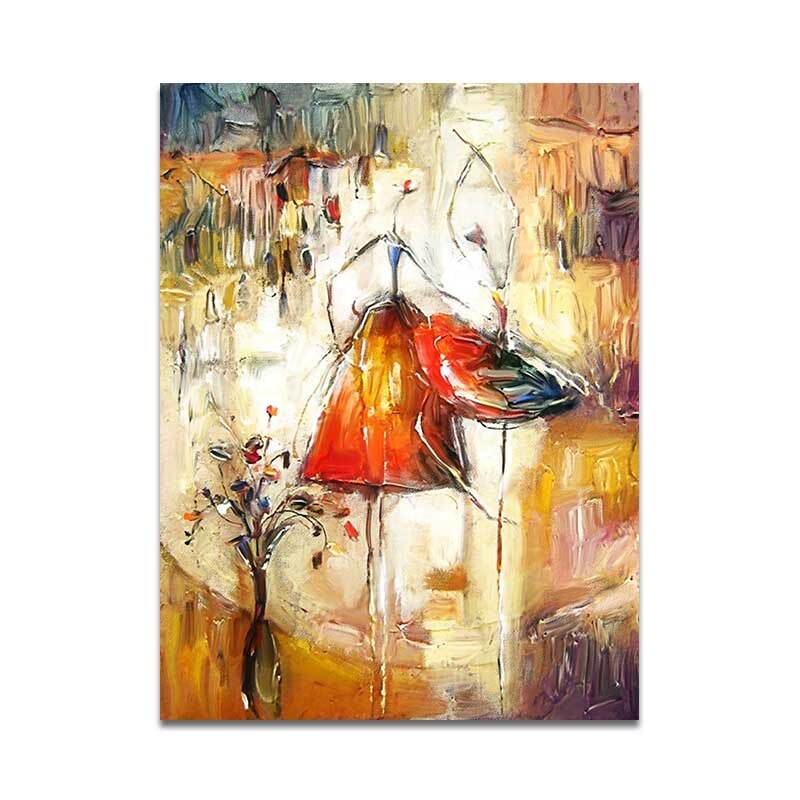 Dancing Girl Abstract Painting Nordic Canvas Painting Impression Watercolor Picture Wall Art Painting Living Room Decor Poster