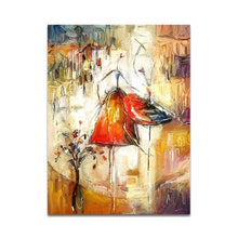 Load image into Gallery viewer, Dancing Girl Abstract Painting Nordic Canvas Painting Impression Watercolor Picture Wall Art Painting Living Room Decor Poster
